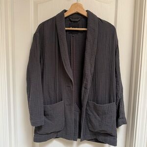 Madewell Crinkled Linen Blazer